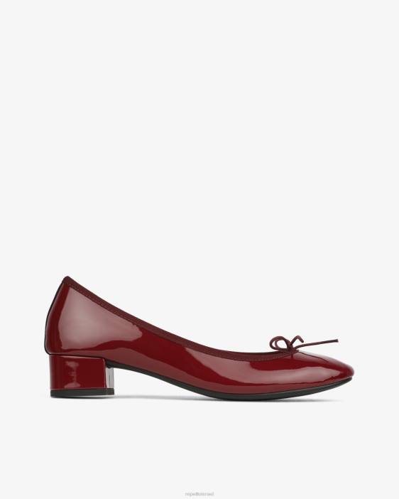 נשים Repetto אדום פומרד קמיל בלרינות הַנעָלָה HV061