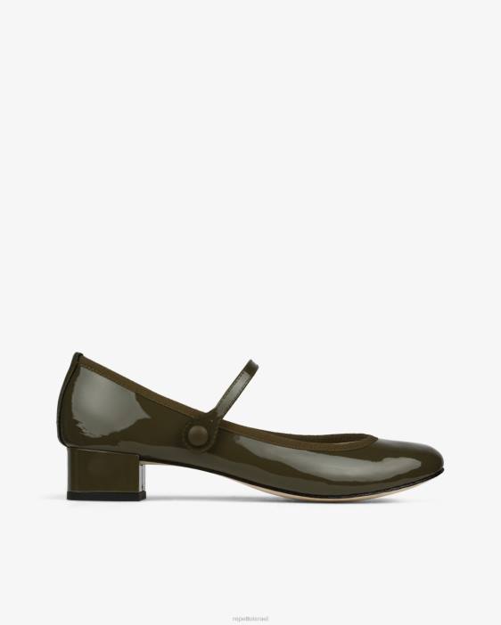 נשים Repetto גואה ירוק רוז מרי ג'ינס הַנעָלָה HV06147