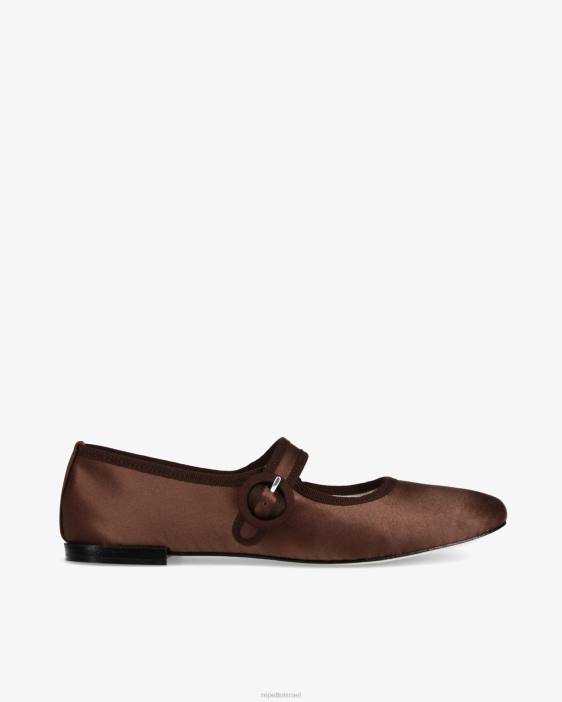נשים Repetto חום מוקה ג'ורג'יה מרי ג'ינס - סאטן הַנעָלָה HV06150