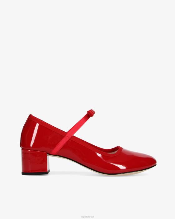נשים Repetto אדום לוהט גילמט מרי ג'ינס הַנעָלָה HV06156