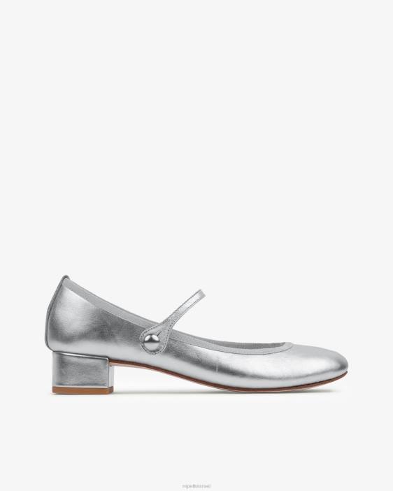 נשים Repetto כסף רוז מרי ג'ינס הַנעָלָה HV06170