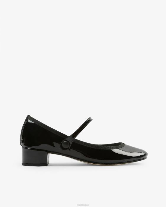 נשים Repetto שָׁחוֹר רוז מרי ג'ינס הַנעָלָה HV06171