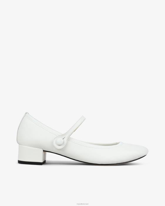 נשים Repetto לבן רוז מרי ג'ינס הַנעָלָה HV06172