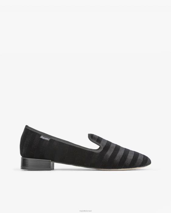 נשים Repetto שָׁחוֹר נעלי גלאדיס הַנעָלָה HV06232