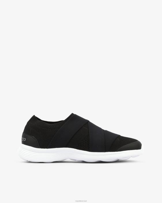 נשים Repetto שָׁחוֹר נעלי ספורט לריקוד רובן הַנעָלָה HV06252