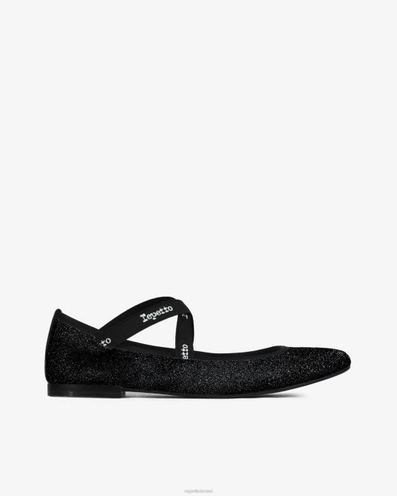 נשים Repetto שָׁחוֹר ג'ואנה מרי ג'ינס - מבריק הַנעָלָה HV0629