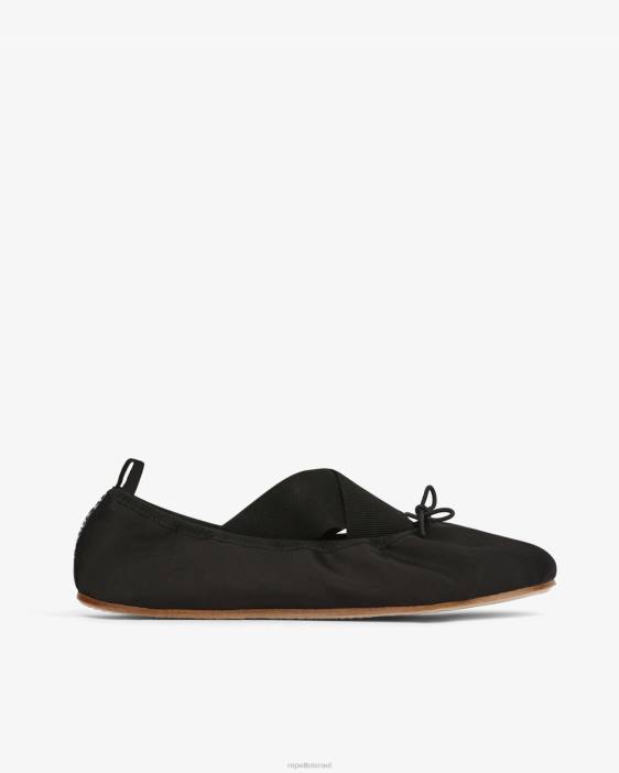 נשים Repetto שָׁחוֹר ג'יאנה בלרינות הַנעָלָה HV0631