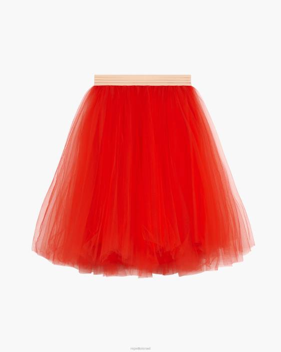 נשים Repetto אדום לוהט חצאית טוטו הַלבָּשָׁה HV06384