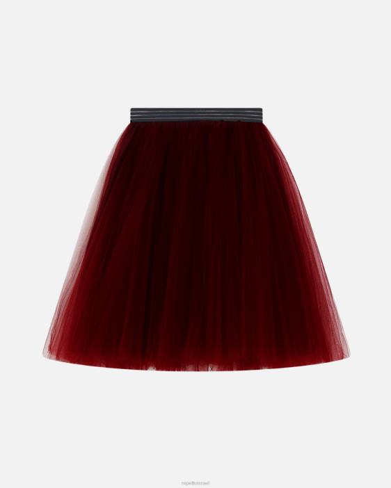 נשים Repetto אדום בורדו חצאית טוטו הַלבָּשָׁה HV06390