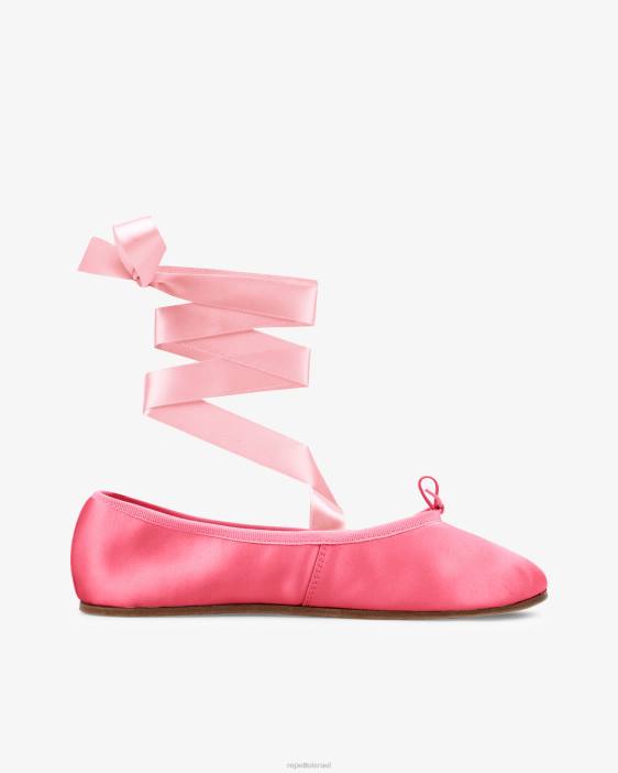נשים Repetto ורוד מסיבה סופיה בלרינות - סאטן הַנעָלָה HV0642