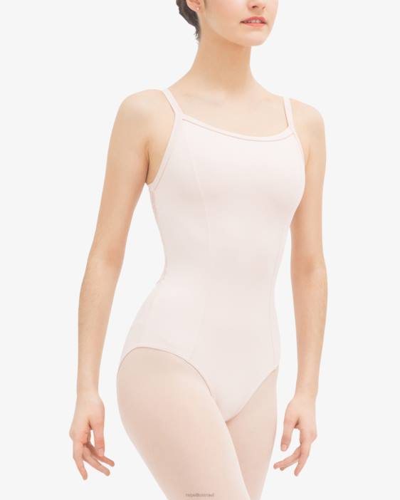 נשים Repetto עלה כותרת ורוד בגד גוף עם תחרה מאחור הַלבָּשָׁה HV06439