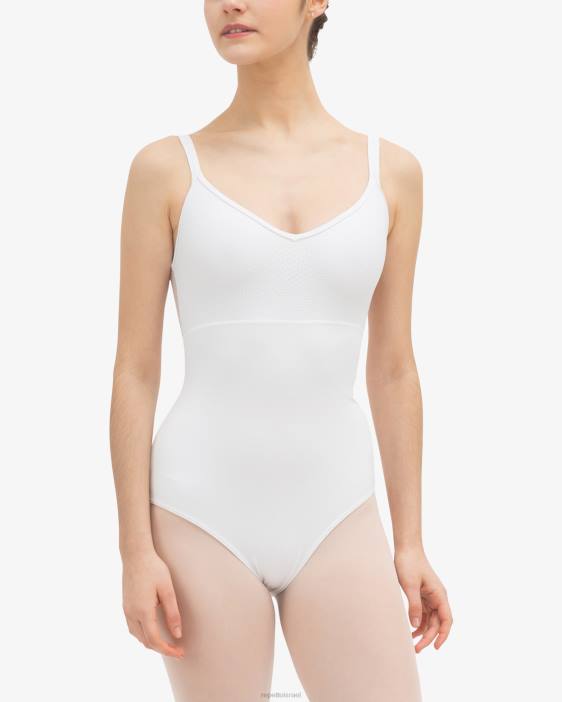 נשים Repetto לבן בגד גוף תחרה הַלבָּשָׁה HV06443