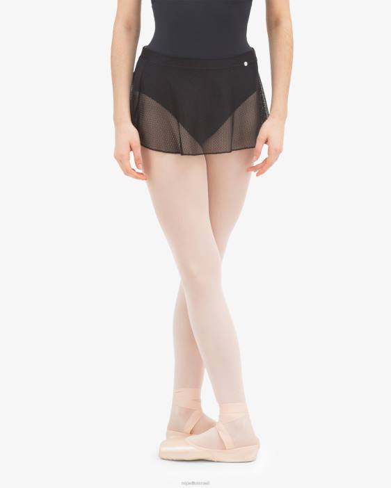 נשים Repetto שָׁחוֹר חצאית רשת קצרה הַלבָּשָׁה HV06503