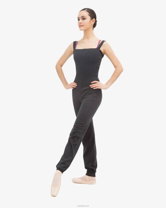 נשים Repetto אפור אנתרציט סרבל עם רצועות גדולות הַלבָּשָׁה HV06530