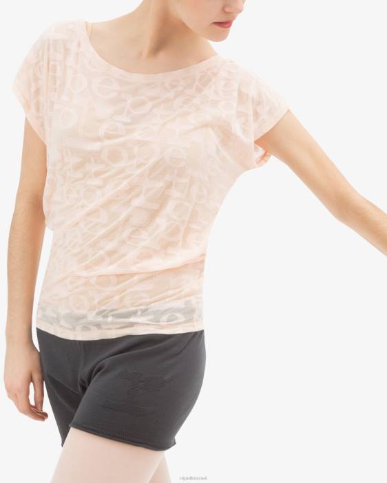 נשים Repetto עלה כותרת ורוד חולצה שקופה הַלבָּשָׁה HV06551