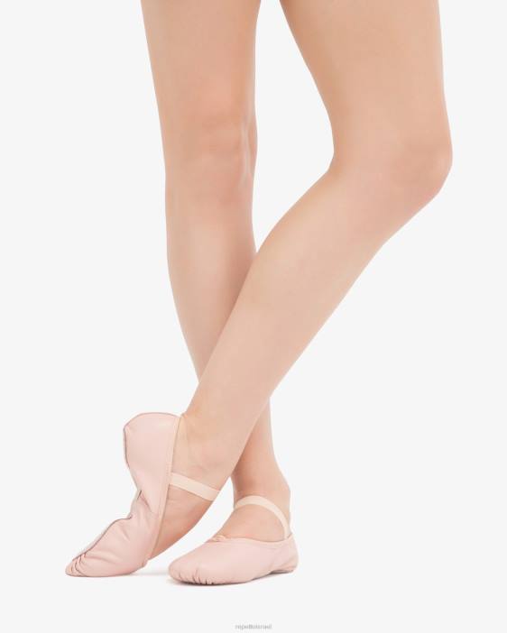 נשים Repetto ורוד חיוור נעלי בלט רכות עם סוליה מלאה הַנעָלָה HV06587