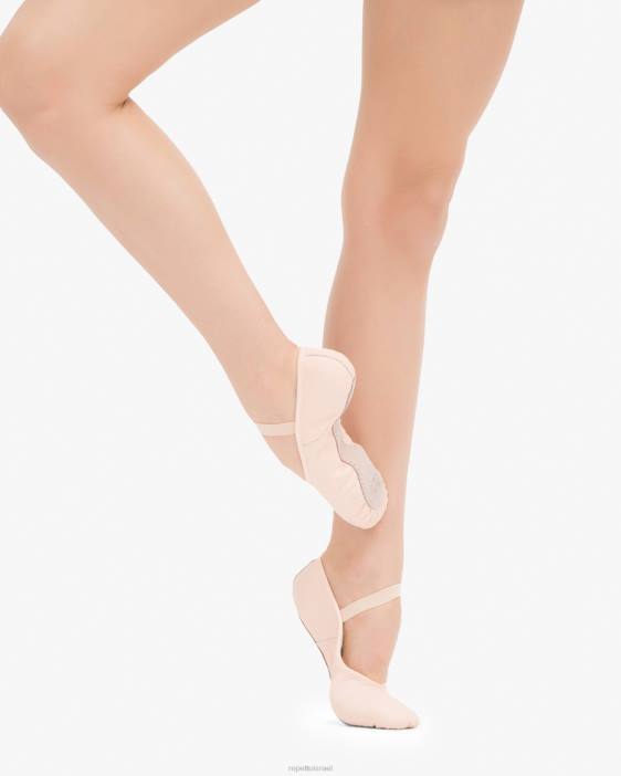 נשים Repetto עלה כותרת ורוד נעלי בלט רכות עם סוליה מלאה הַנעָלָה HV06588