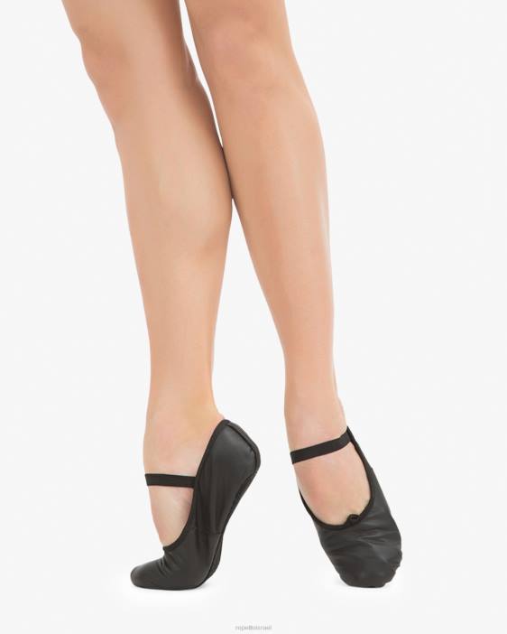 נשים Repetto שָׁחוֹר נעלי בלט רכות עם סוליה מלאה - עור הַנעָלָה HV06591