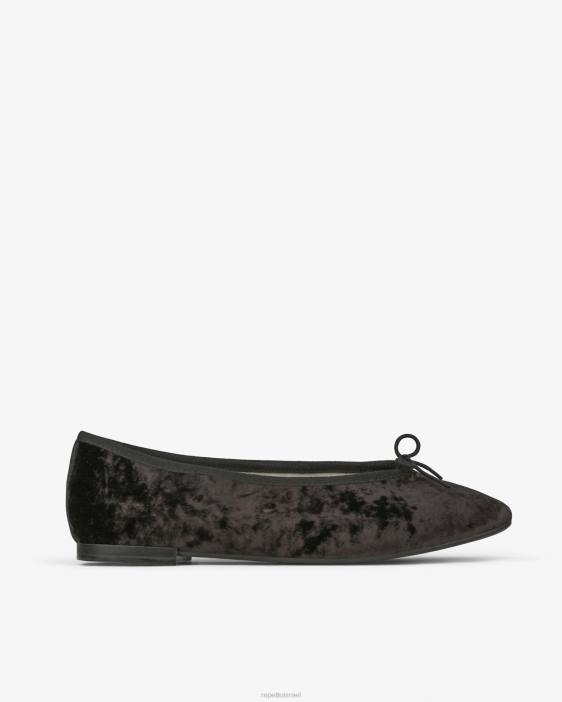 נשים Repetto שָׁחוֹר לילו בלרינות הַנעָלָה HV066