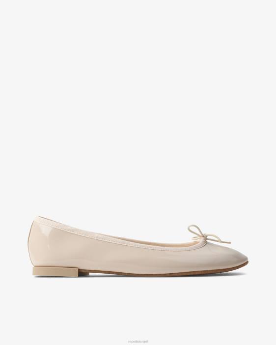 נשים Repetto בז' פשתן בלרינות cendrillon - טבעוניות הַנעָלָה HV06105