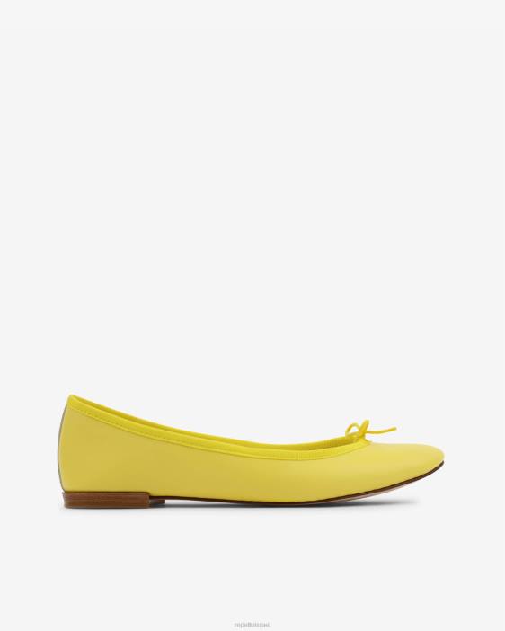 נשים Repetto צהוב לימון בלרינות של cendrillon הַנעָלָה HV06119