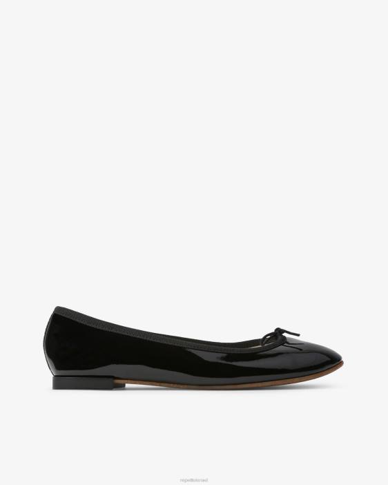 נשים Repetto שָׁחוֹר בלרינות cendrillon - טבעוניות הַנעָלָה HV06139