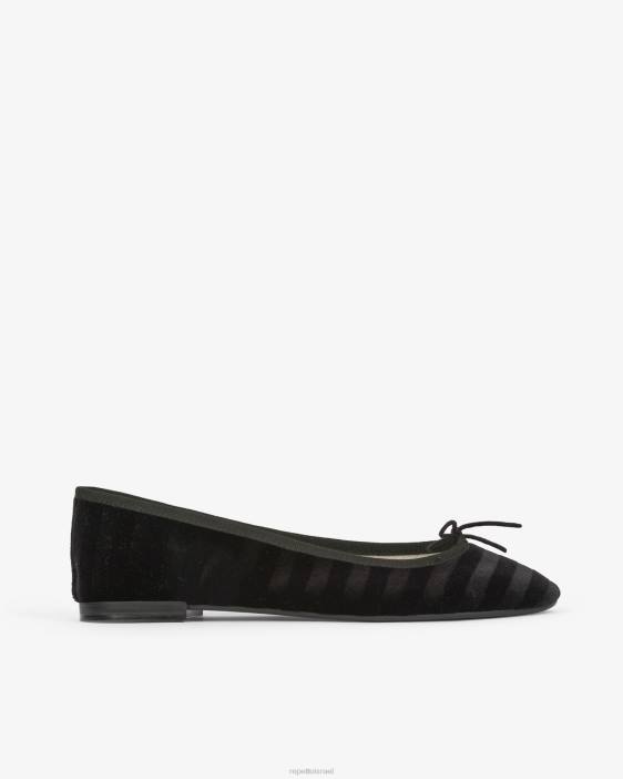 נשים Repetto שָׁחוֹר בלרינות של cendrillon הַנעָלָה HV0618