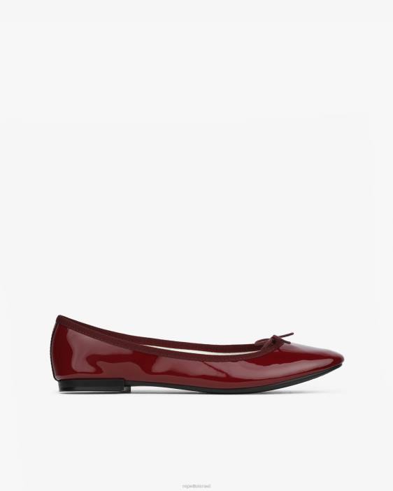 נשים Repetto אדום פומרד בלרינות של cendrillon הַנעָלָה HV063
