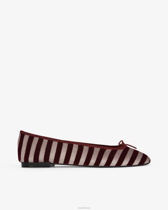 נשים Repetto אדום פומרד בלרינות של cendrillon הַנעָלָה HV0636