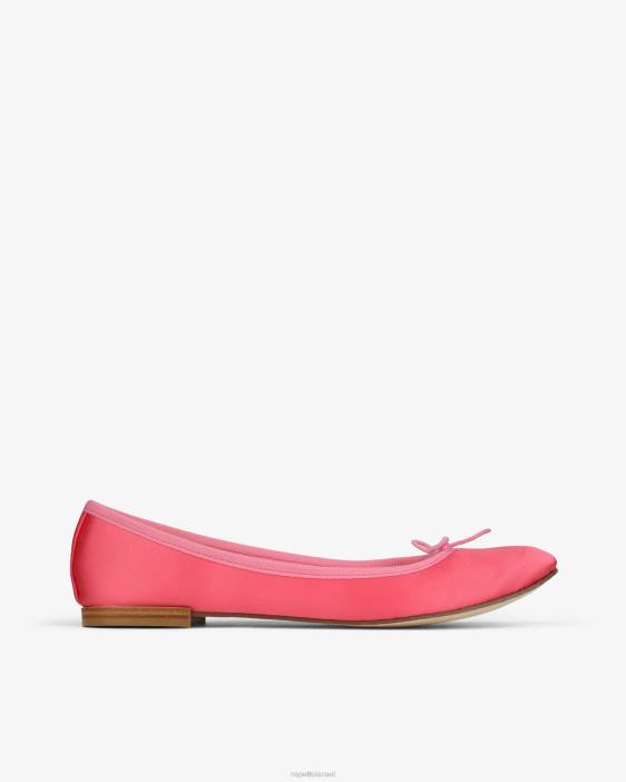 נשים Repetto ורוד מסיבה בלרינות cendrillon - סאטן הַנעָלָה HV0641