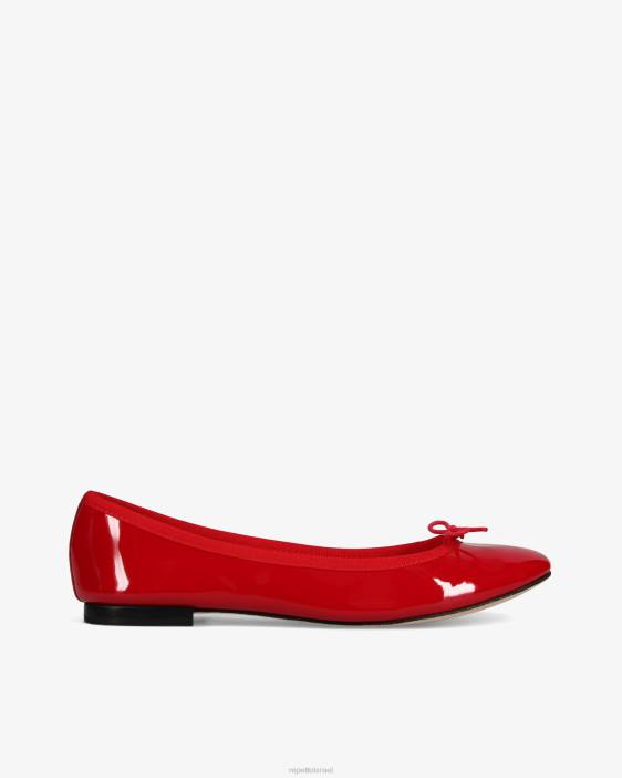 נשים Repetto אדום לוהט בלרינות של cendrillon הַנעָלָה HV0658