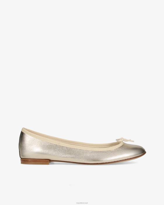 נשים Repetto זהב בהיר בלרינות של cendrillon הַנעָלָה HV0688