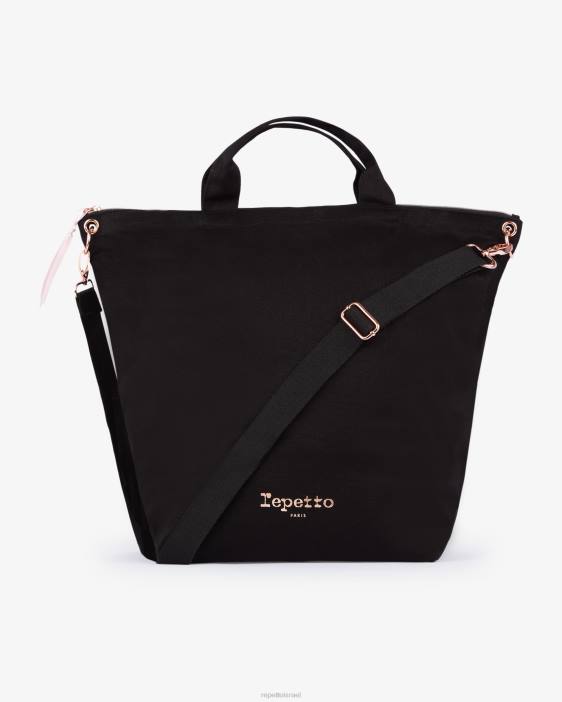 נשים Repetto שָׁחוֹר תיק crossbody step אביזרים HV06431