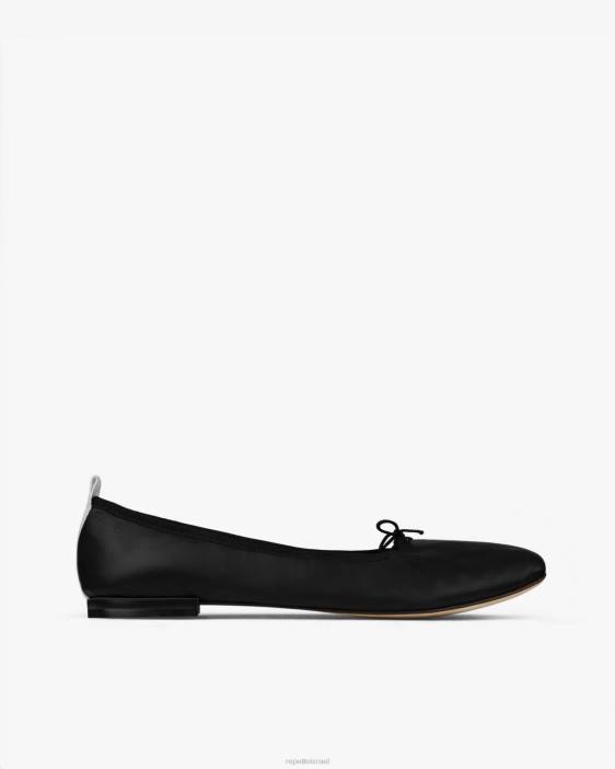 נשים Repetto שָׁחוֹר בלרינות של garance הַנעָלָה HV0617