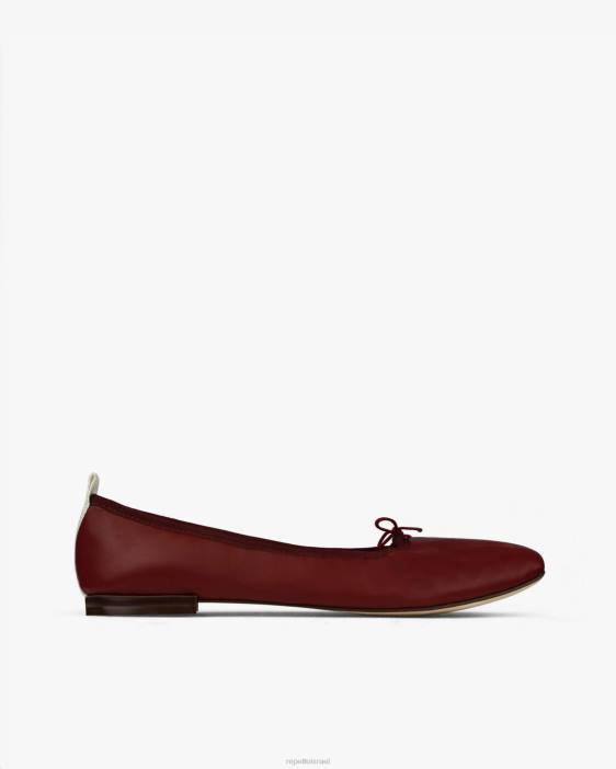 נשים Repetto אדום פומרד בלרינות של garance הַנעָלָה HV064