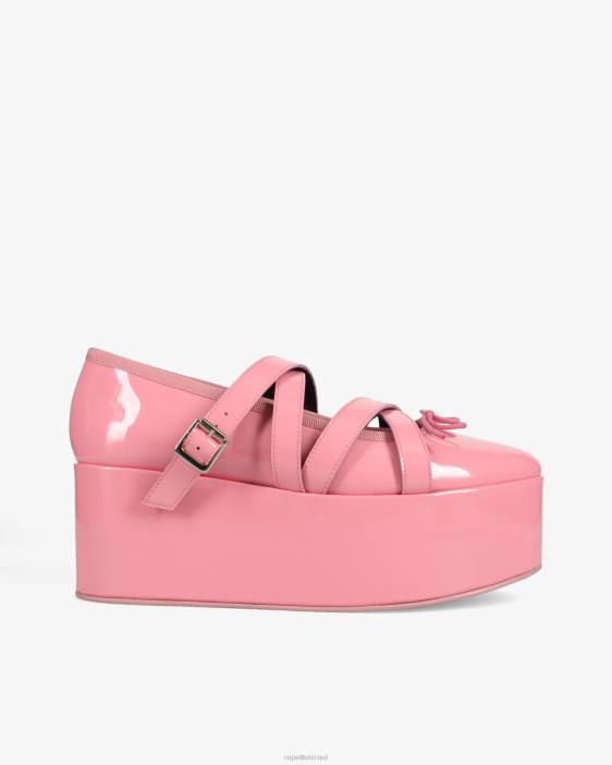 נשים Repetto ורוד תינוק x noir kei ninomiya - פלטפורמה מרי ג'ינס הַנעָלָה HV06153